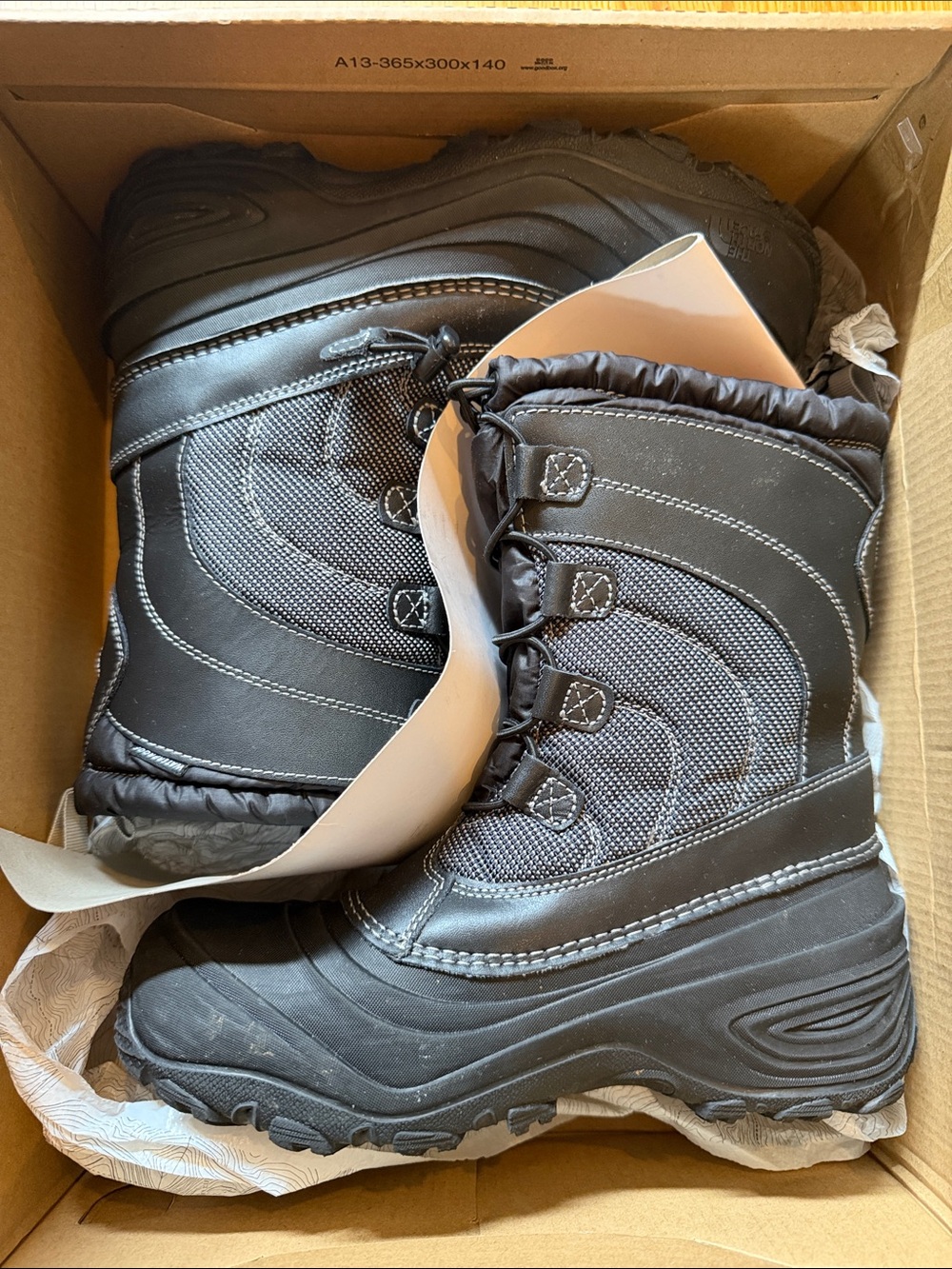 The North Face Kids Black Snow & Rain Boots